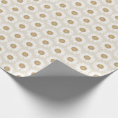 Rooted & Blooming – Beige Kamille Cadeaupapier (Hoek)