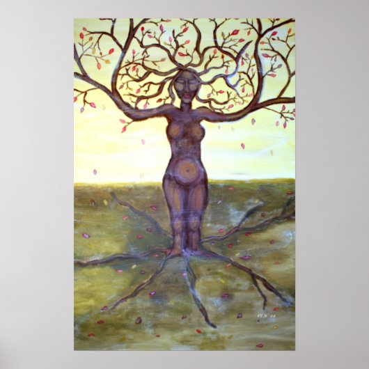 "Rooted" Boom Goddess Art Full Bleed Print (Voorkant)