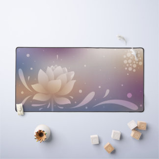 Rooted Elegance with Lotus Desk Mat