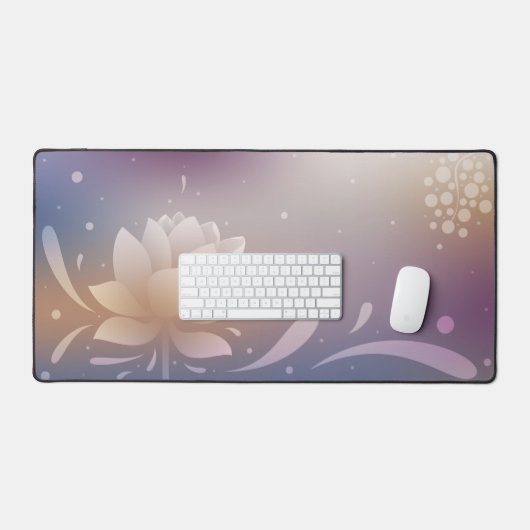 Rooted Elegance with Lotus Desk Mat (Keyboard & Muis)