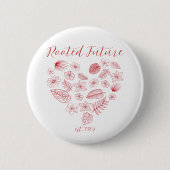 Rooted Future est. 1965 Knop Ronde Button 5,7 Cm (Voorkant)