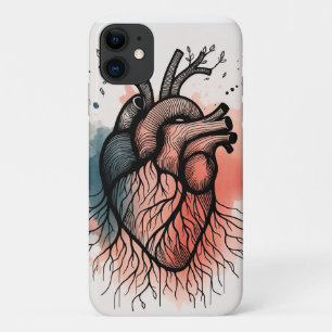 Rooted Heart Art – Soulful Line Case-Mate iPhone Case