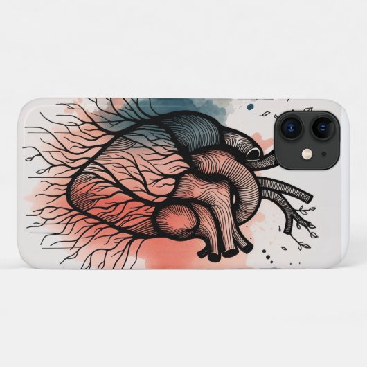 Rooted Heart Art – Soulful Line Case-Mate iPhone Case (Achterkant (horizontaal))