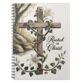 Rooted in Christ, Christian faith notebook  Notitieboek (Voorkant)