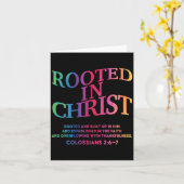 Rooted In Christ Is King Christian Jesus God Son S Kaart (Gele Bloem)