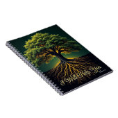 Rooted in Faith Growth Journal - Oak Tree Art Notitieboek (Rechterzijde)