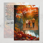 Rooted in Grace: A Thanksgiving Blessing Feestdagenkaart (Voorkant / Achterkant)