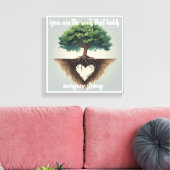 Rooted in Love Canvas Afdruk (Insitu (Woonkamer))