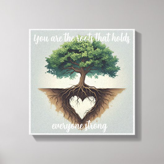 Rooted in Love Canvas Afdruk (Voorkant)