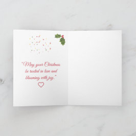 Rooted in Love, Growing in Joy—Botanical Christmas Feestdagen Kaart