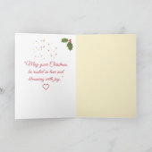 Rooted in Love, Growing in Joy—Botanical Christmas Kaart (Binnen)