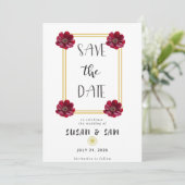 Rooted in Love Series Kaart om de datum te reserve (Staand voorkant)