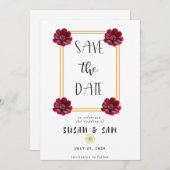 Rooted in Love Series Kaart om de datum te reserve (Voorkant / Achterkant)