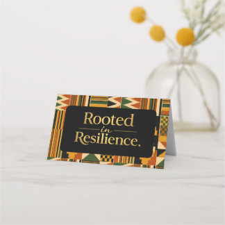 Rooted in Resilience Favor Bag Bovenkant Plaatskaartje