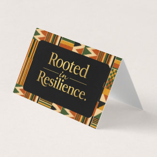 Rooted in Resilience Favor Zak Topper Visitekaartje