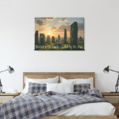 Rooted in the earth, guided by the stars canvas afdruk (Insitu (Slaapkamer))