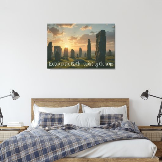 Rooted in the earth, guided by the stars canvas afdruk (Insitu (Slaapkamer))