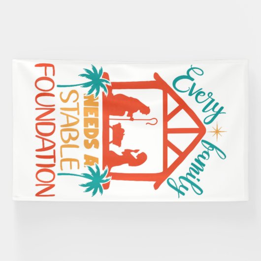 Rooted in the Nativity Spandoek (Horizontaal)