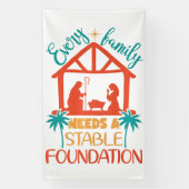 Rooted in the Nativity Spandoek (Verticaal)