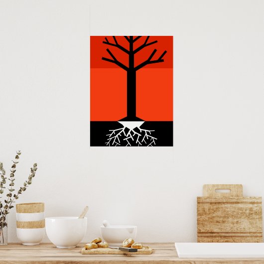 "Rooted"-Poster Poster (Keuken)