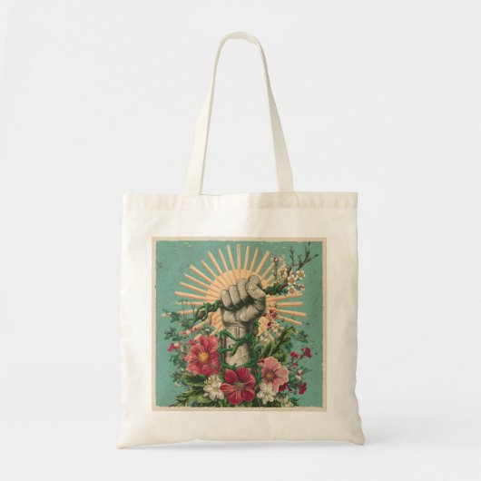 Rooted Resistance - Solarpunk Protest Tas (Voorkant)