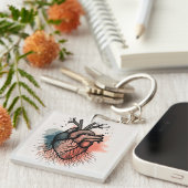 Rooted Soul Organic Heart & Roots Sleutelhanger (Voorkant Rechts)