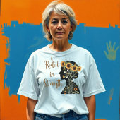 Rooted Strength Mom – Blooming Silhouette Art T-shirt