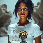 Rooted Strength Mom – Blooming Silhouette Art T-shirt