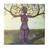 "Rooted" Tree Goddess Art Tegeltje (Voorkant)