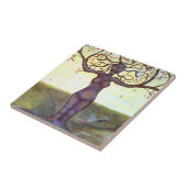 "Rooted" Tree Goddess Art Tegeltje (Zijkant)