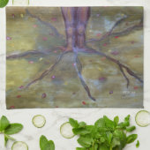 "Rooted" Tree Goddess Fantasy Art Theedoek (Gevouwen)