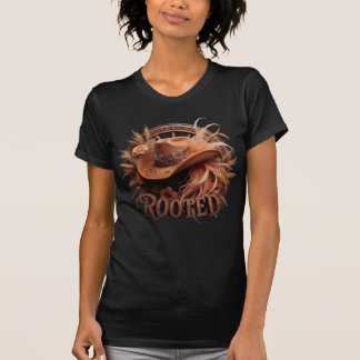 Rooted Vintage Western Cowboy Hat Floral Boho T-shirt