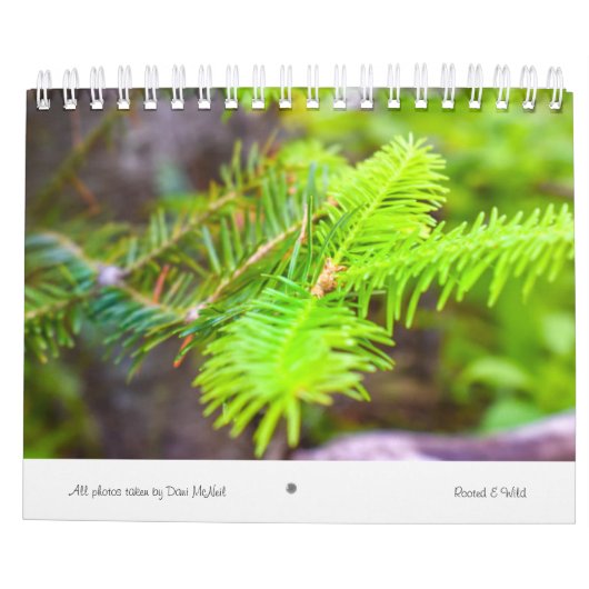 Rooted & Wild Natuur kalender 2022 (Achterkant)