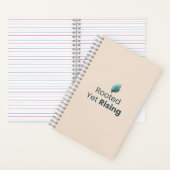 Rooted Yet Rising Minimal Motivational Notebook Notitieboek (Binnen)