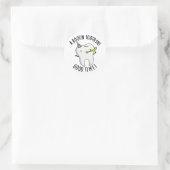 Rootin Toothin Goede Tijd Grappige Tand Pun Ronde Sticker (Tas)