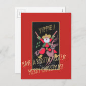Rootin Tootin Cowboy Santa Feestdagenkaart (Voorkant / Achterkant)