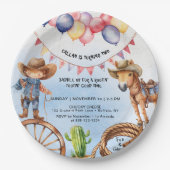 Rootin' Tootin' Goede Tijd Verjaardag Papieren Bordje (Voorkant)
