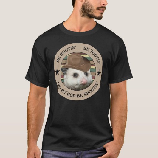 rootin tootin possum cowboy Classic T-Shirt (Voorkant)