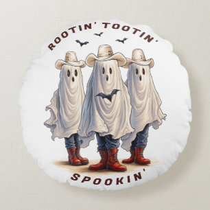 Rootin Tootin Spookin Westerne Ghosts aangepaste t Rond Kussen