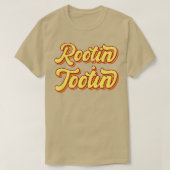 Rootin Tooting Retro Typografie T-shirt (Design voorkant)