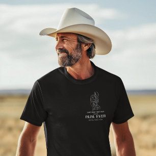 Rootinest Tootinest Cowboy Westerse Opa Grootvad T-shirt
