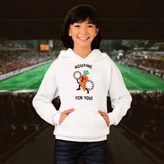 Rooting For You – Carrot Cheerleader Kinder Hoodie