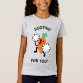 Rooting For You – Carrot Cheerleader Kinder Shirt (Voorkant)
