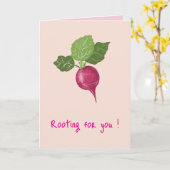 Rooting for you encouragement Card (Folded) Kaart (Gele Bloem)
