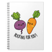 Rooting For You Grappige Groente Grap  Notitieboek (Voorkant)