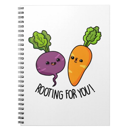 Rooting For You Grappige Groente Grap  Notitieboek (Voorkant)