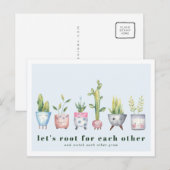 Rooting For You | Postkaart met Potplanten (Voorkant / Achterkant)