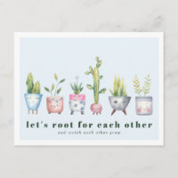 Rooting For You | Postkaart met Potplanten