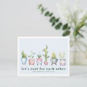 Rooting For You | Postkaart met Potplanten (Staand voorkant)