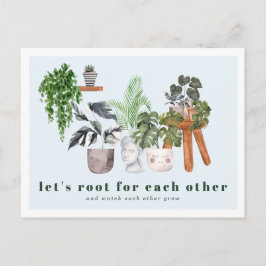 Rooting For You | Postkaart met Potplanten